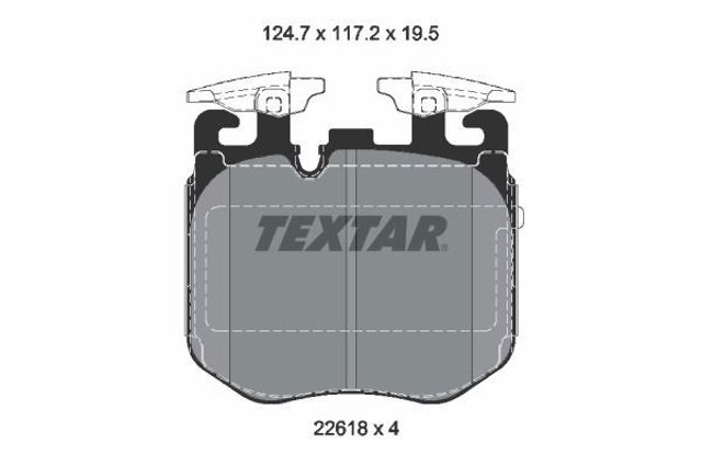 Тормозные колодки 2261801 TEXTAR