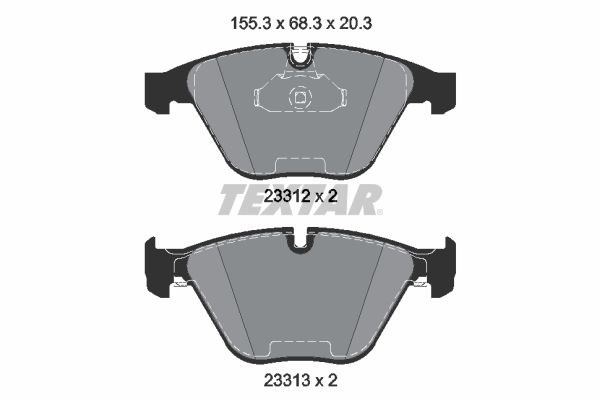 Колодки передние 2331211 TEXTAR