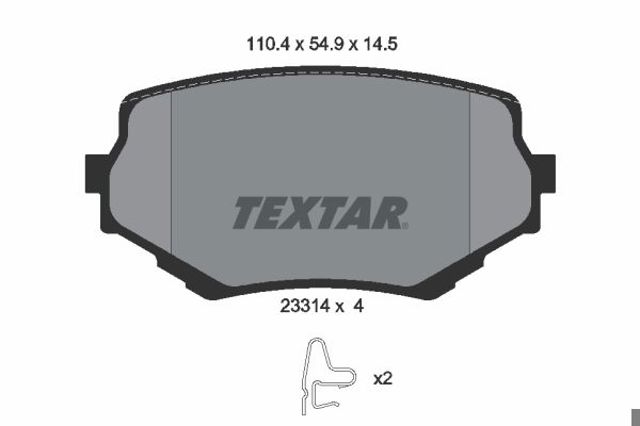 TEXTAR 2331401 Колодки тормозные передние дисковые в наличии Ровно
