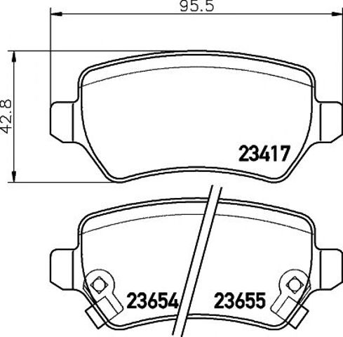 TEXTAR 2341703 Колодки тормозные задние дисковые в наличии Киев