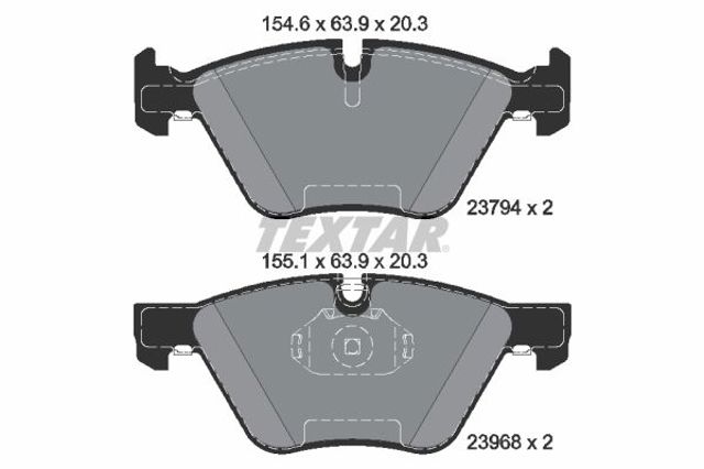 Колодки передние 2379401 TEXTAR