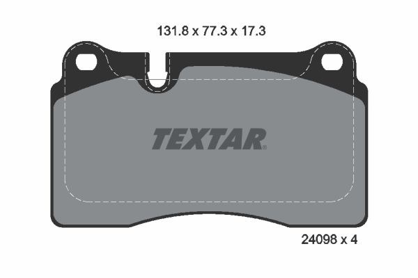 TEXTAR 2409801 Передние тормозные колодки в наличии Украина