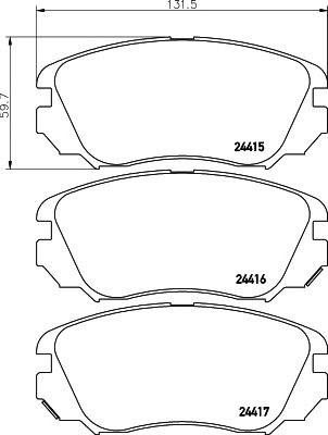 Колодки 2441501 TEXTAR