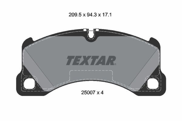 TEXTAR 2500701 Передние тормозные колодки в наличии Хмельницкий