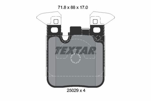 Колодки дисковые  2502902 TEXTAR