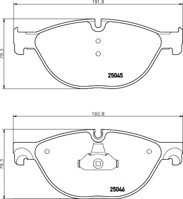 Колодки тормозные 2504501 TEXTAR