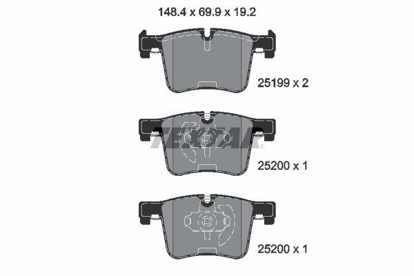 Колодки 2519901 TEXTAR