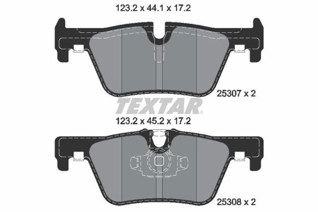 Колодки дисковые  2530701 TEXTAR