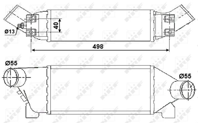30259 NRF Радиатор интеркуллера купить в Запорожье