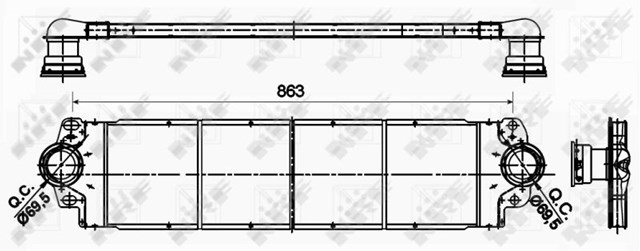 NRF 30354 Интеркулер в наличии Ирпень