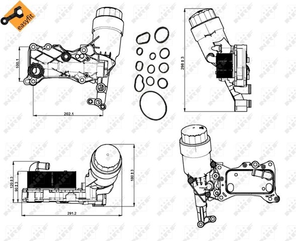 NRF 31350 Корпус масляного фильтра в наличии Кривой Рог