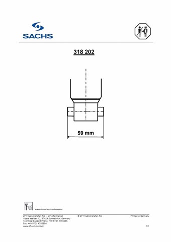 318202 SACHS Амортизатор задний купить в Кривой Рог