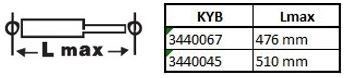 Амортизационная стойка задняя 3440045 KAYABA