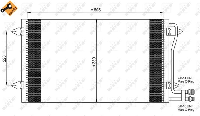 NRF 35656 Радиатор кондиционера в наличии Каменское