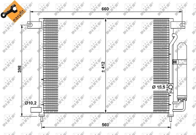 Конденсатор кондиционера 35766 NRF