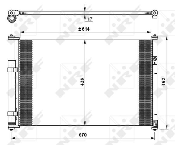 NRF 35769 Радиатор кондиционера в наличии Киев