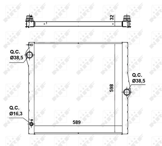 NRF 50139 Радиатор в наличии Полтава