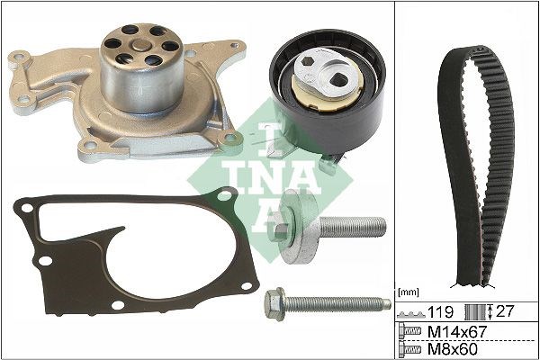 INA 530060730 Ремень ГРМ, комплект в наличии Черкассы