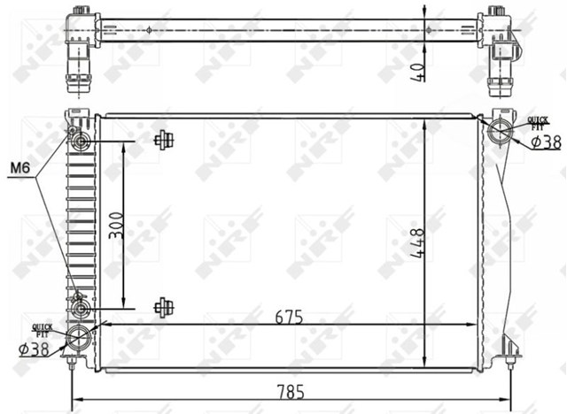 NRF 53105 Радиатор в наличии Каменское