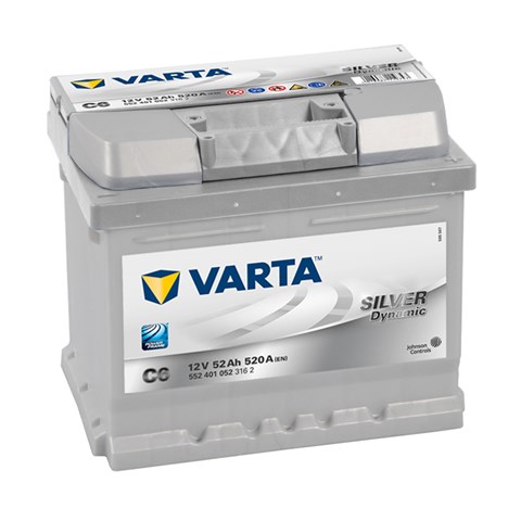 Varta 52ач   silver dynamic   c6 (0) 552401052