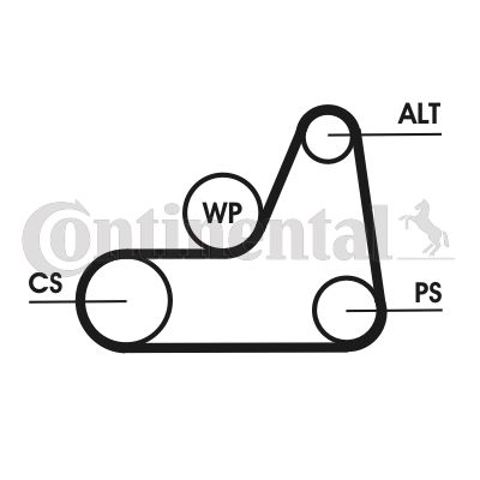 6PK1042ELAST CONTINENTAL Ремень агрегатов приводной купить в Кривой Рог