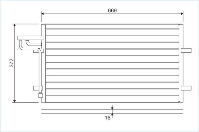 VALEO 818046 Радиатор кондиционера в наличии Каменское