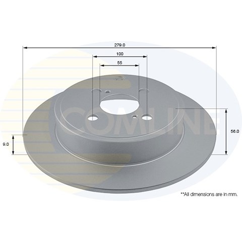 Adc01116 comline - диск гальмівний з покриттям ADC01116