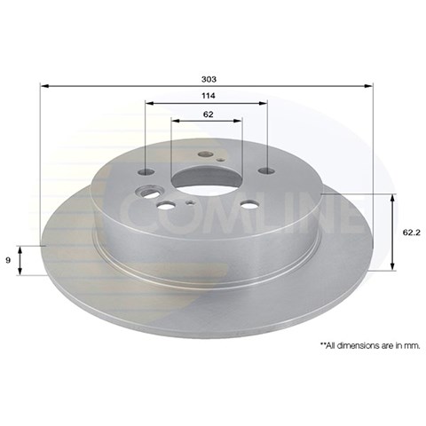 Adc01121 comline - диск гальмівний з покриттям ADC01121