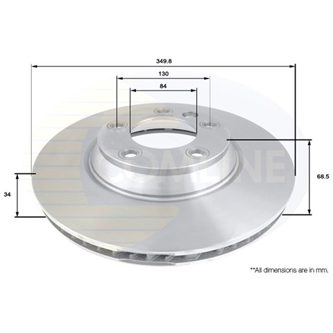 ADC1459V COMLINE Передние тормозные диски купить в Житомир