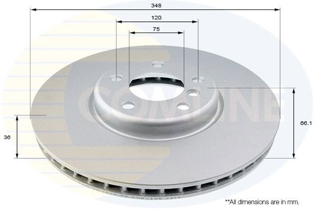 Диск тормозной передний ADC1791VR COMLINE