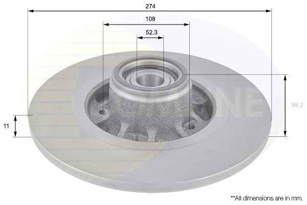 COMLINE ADC3009 Диск тормозной задний в наличии Ужгород