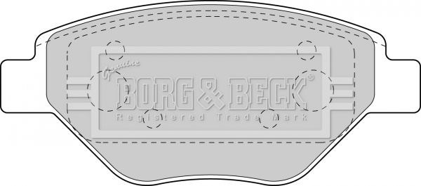 Bbp1851 borg & beck - гальмівні колодки до дисків BBP1851