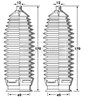 Пыльник рулевого механизма (рейки) BSG3406 BORG&BECK