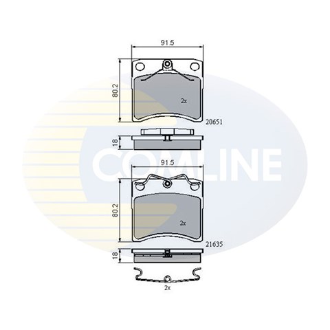 Тормозные колодки CBP0953 COMLINE