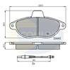 Колодки тормозные передние дисковые CBP2714 COMLINE