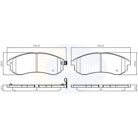Колодки CBP31749 COMLINE