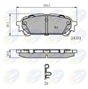 Колодки тормозные задние, дисковые CBP31775 COMLINE