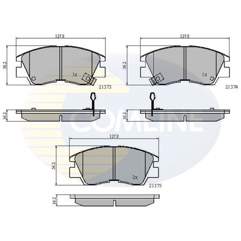 Колодки тормозные CBP3295 COMLINE