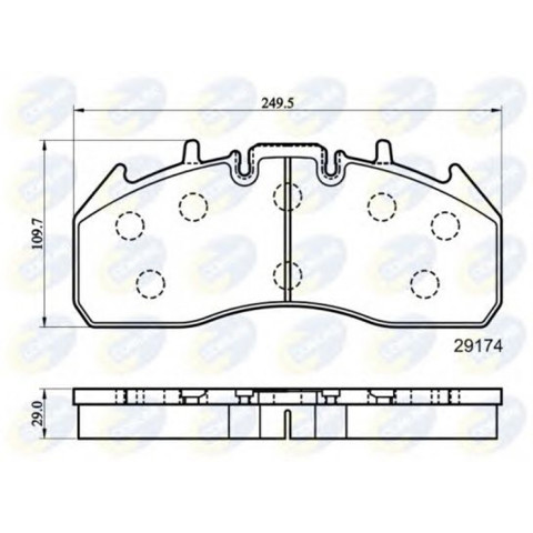 Колодки тормозные передние дисковые CBP9078MK COMLINE