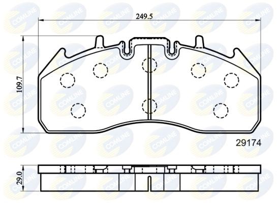 CBP9078MK Колодки тормозные передние дисковые купить Кривой Рог