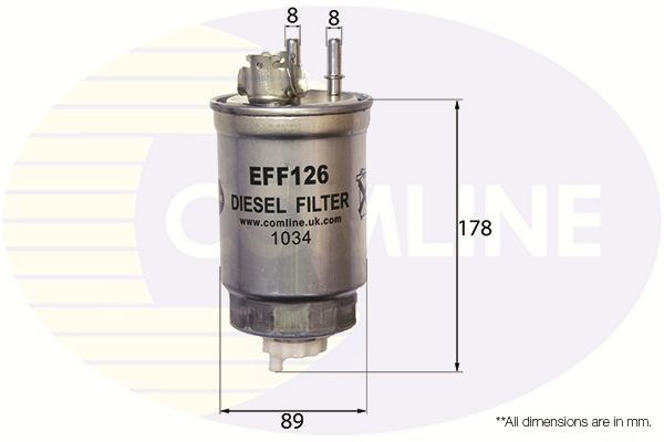 Eff126 comline фільтр палива (аналог wf8262) EFF126
