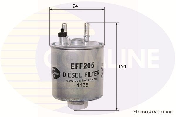 Eff205 comline - фільтр палива ( аналогwf8403/kl638 ) EFF205