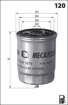 Elg5215 фільтр палива ( аналогwf8049/kc112) ELG5215
