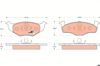 Колодки передние GDB1218 TRW