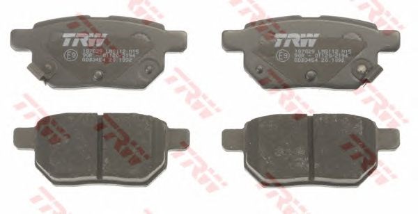 Колодки тормозные дисковые комплект GDB3454 TRW