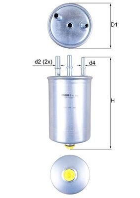 Фильтр топливный KL511 MAHLE