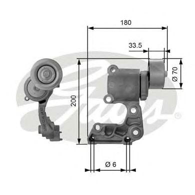 Роликовий модуль натяжителя ремня T38410 GATES