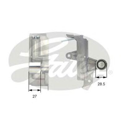 Натяжной ролик ремня ГРМ T43028 GATES
