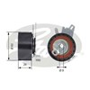Натяжное колесо ремня грм T43145 GATES