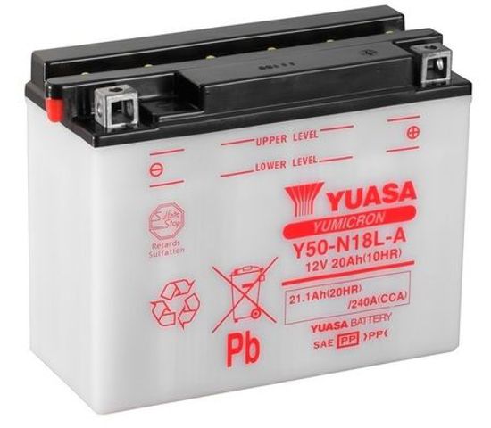 Мото yuasa 12v 21,1ah  yumicron battery  y50-n18l-a (сухозаряжений) Y50-N18L-A